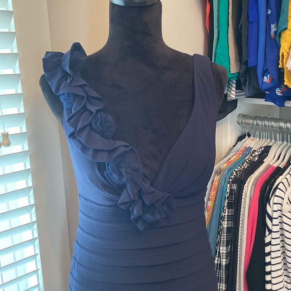XScape Navy Formal Dress - Picture 2 of 7